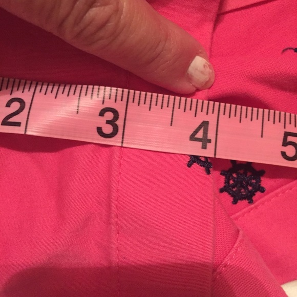 British Khaki Pink Blue Nautical Shorts Size4 - Picture 8 of 8